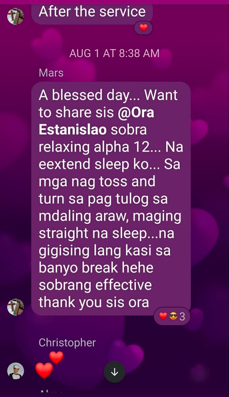 Member testimonial screenshot