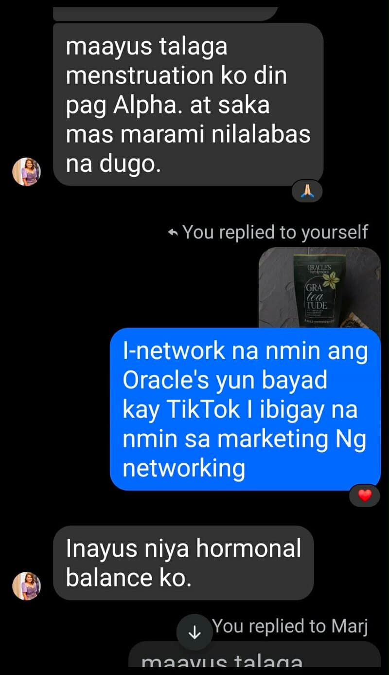 Member testimonial screenshot