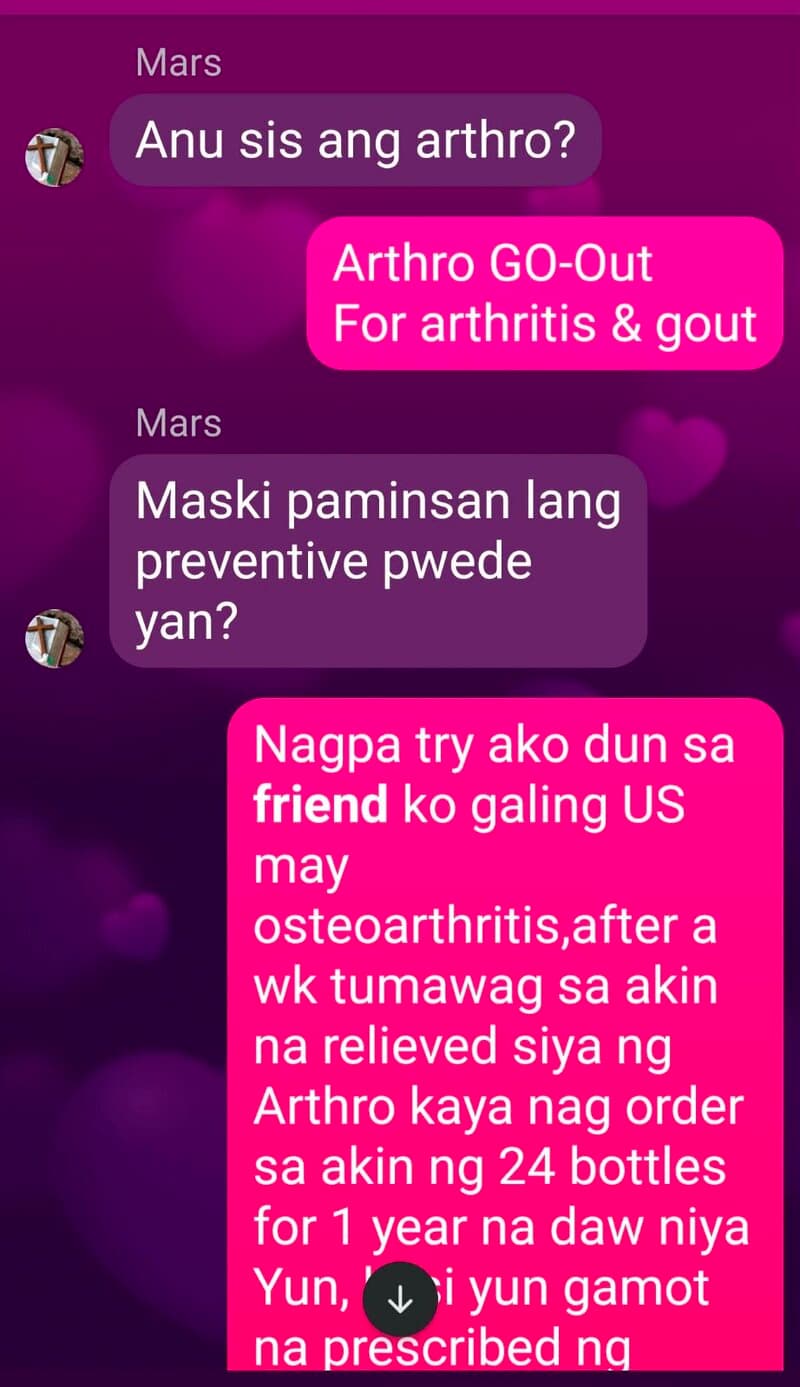 Member testimonial screenshot