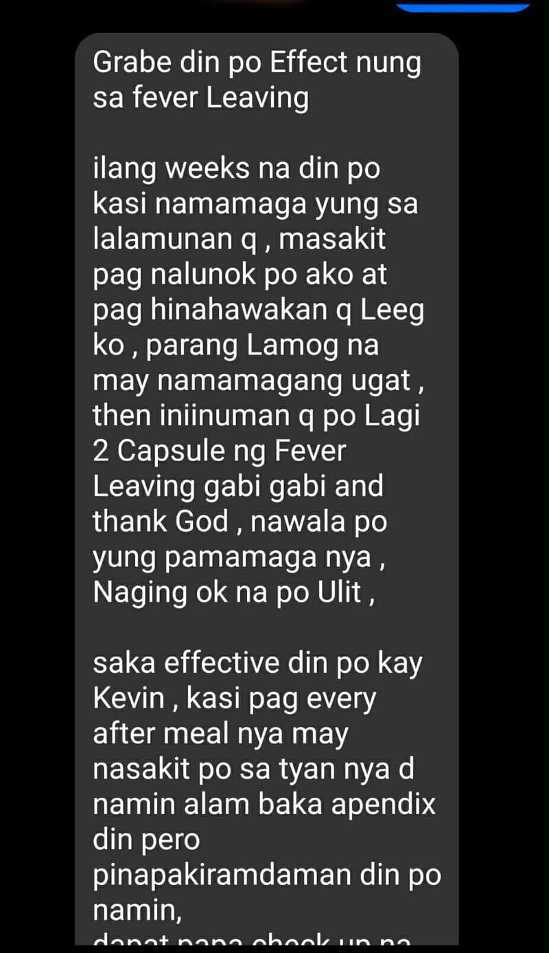 Member testimonial screenshot