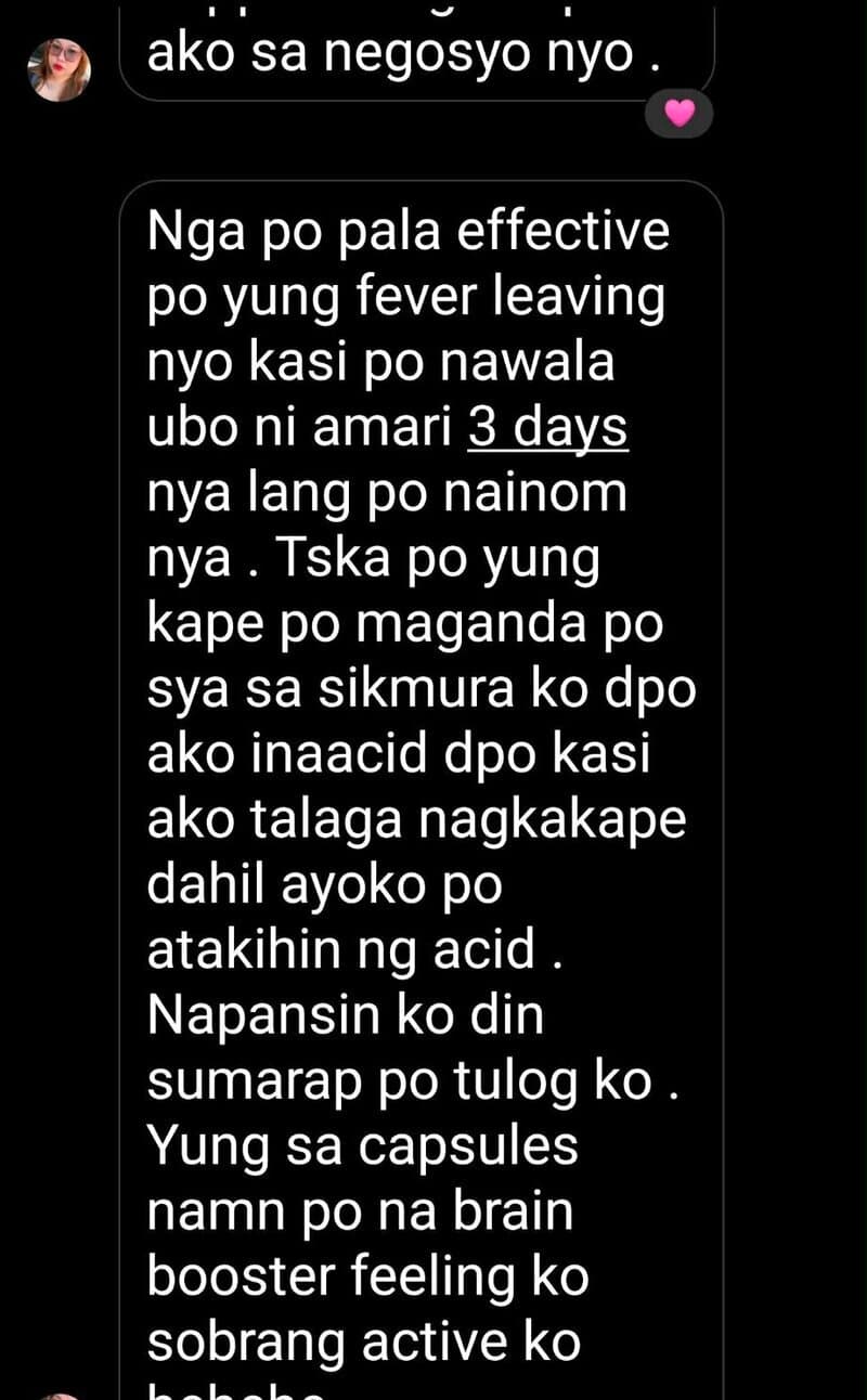 Member testimonial screenshot