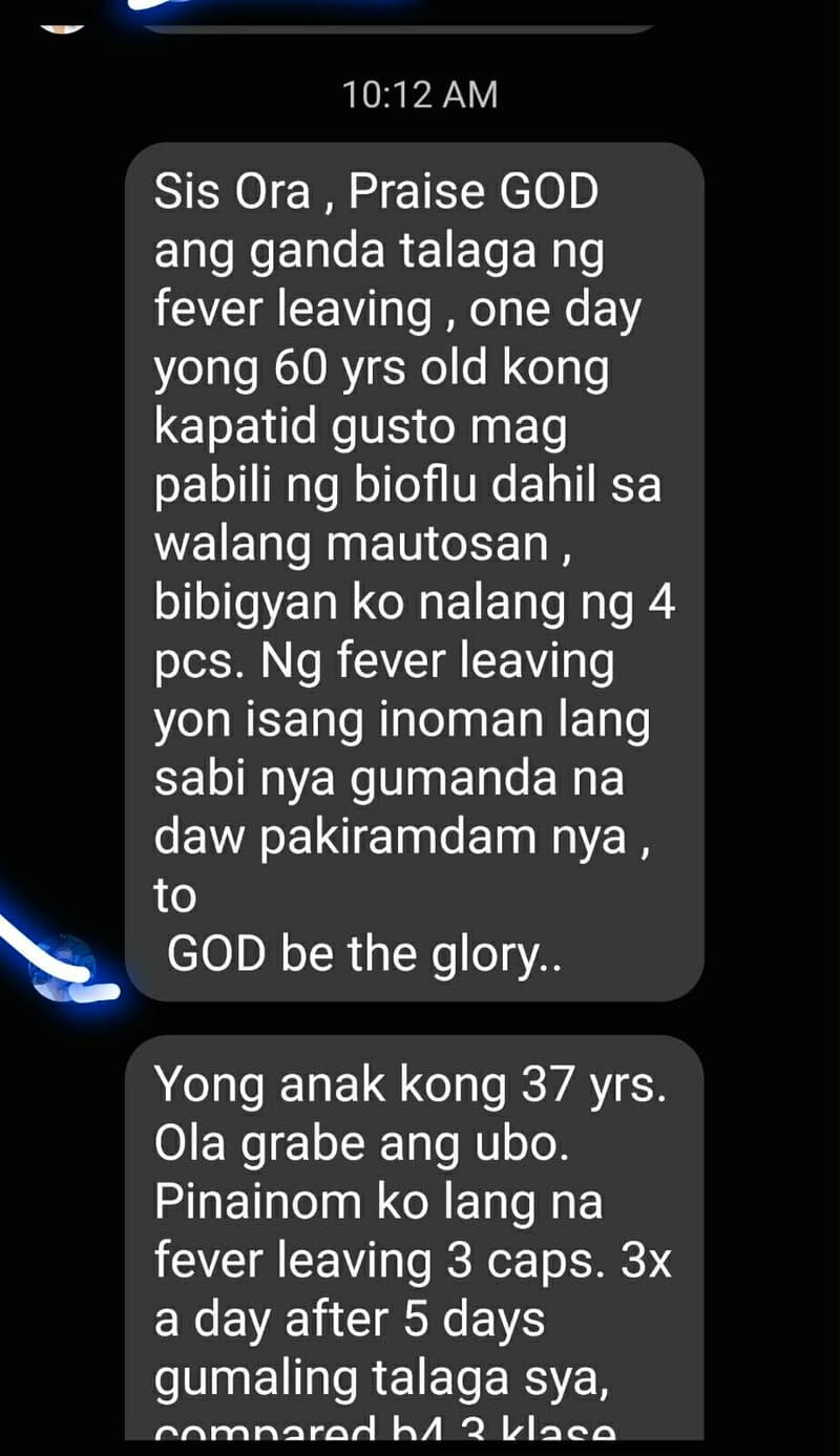 Member testimonial screenshot