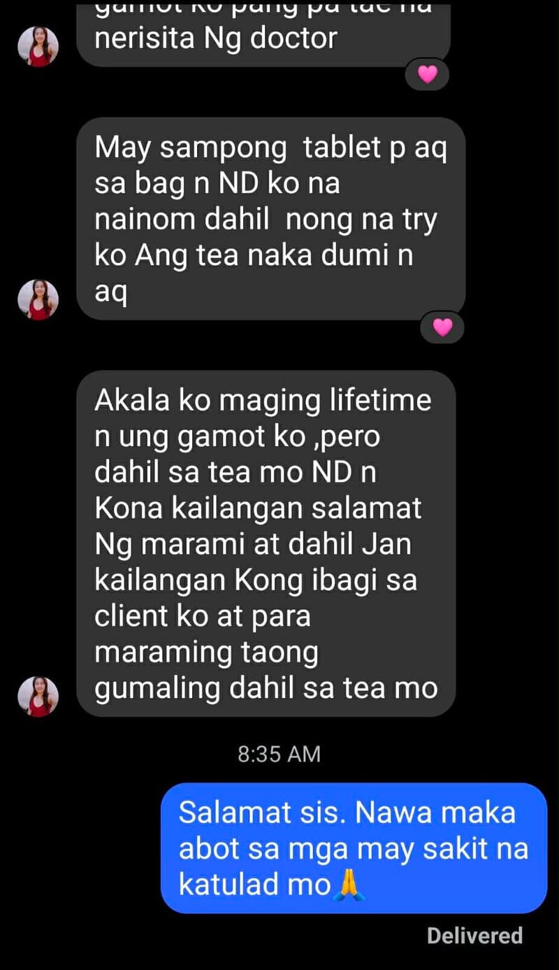 Member testimonial screenshot
