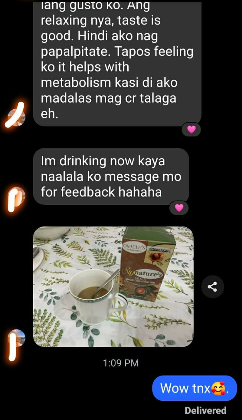 Member testimonial screenshot
