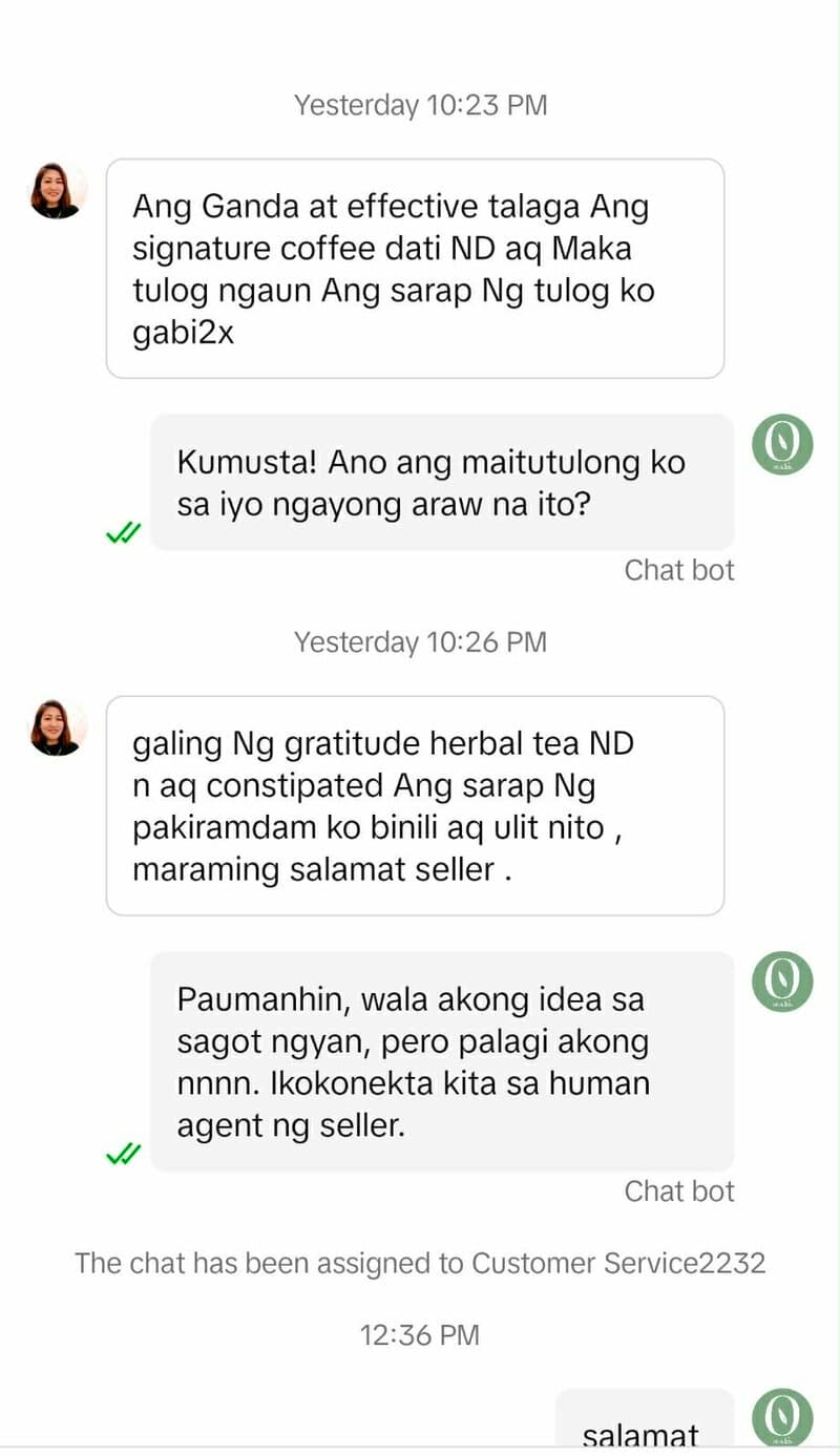 Member testimonial screenshot