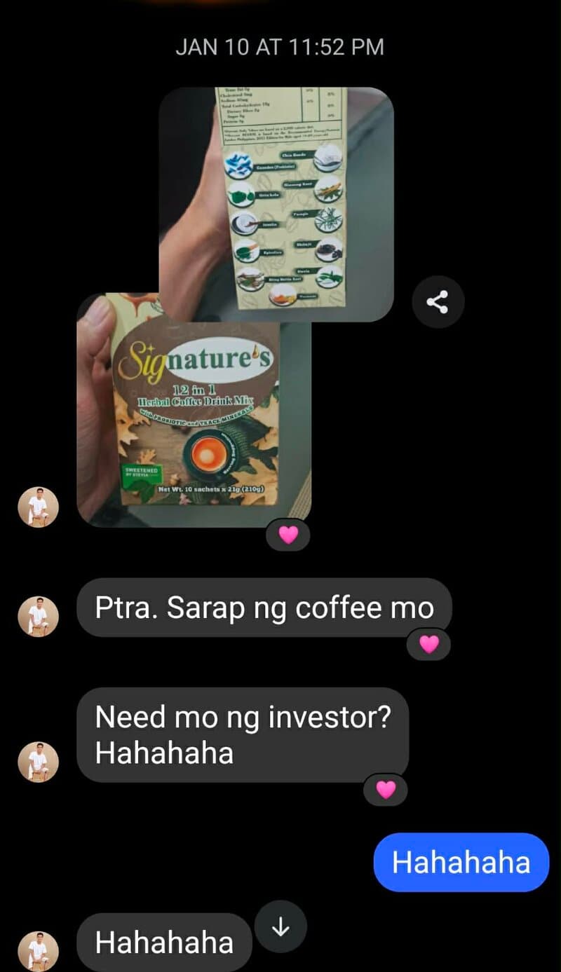 Member testimonial screenshot